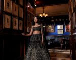 Black Silver Indian Bridal Lehnga Choli