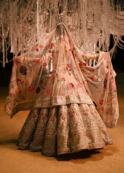 Blush Pink Indian Bridal Lehenga Choli