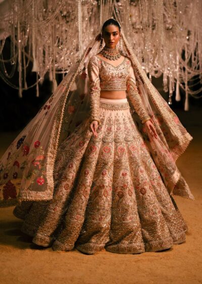 Blush Pink Indian Bridal Lehenga Choli