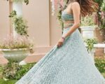 Bridal Light Blue Lehenga With Choli