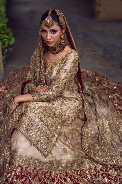 Bridal Long Shirt With Farshi Sharara