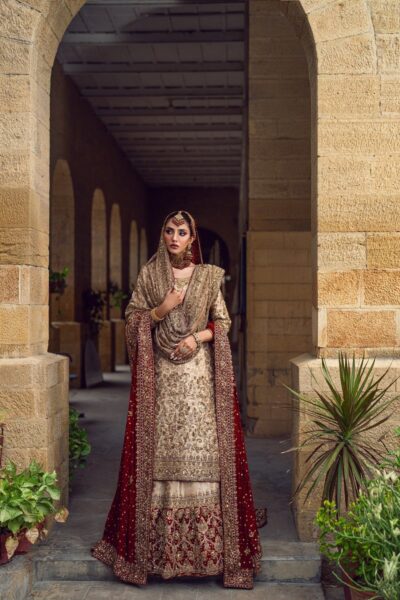 Bridal Long Shirt With Farshi Sharara