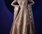 Embellished Masuri Bridal Peach Lehenga Gown Outfit