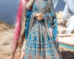 Indian Teal Bridal Lehenga With Choli