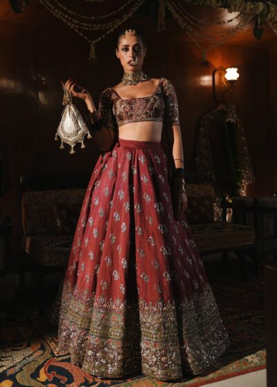 2025 Traditional Indian Bridal Choli Lehenga - Image 3