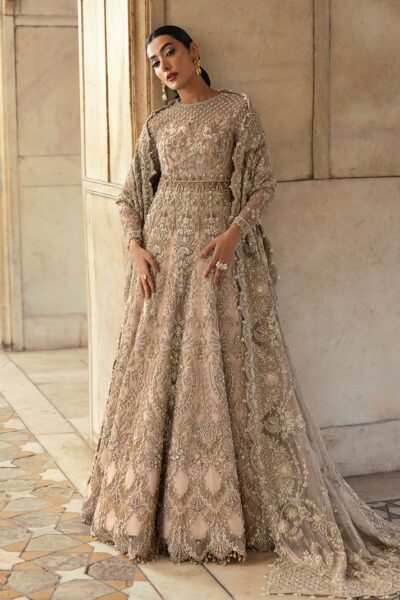 Elegant Pakistani Bridal Pink Pishwas Lehenga