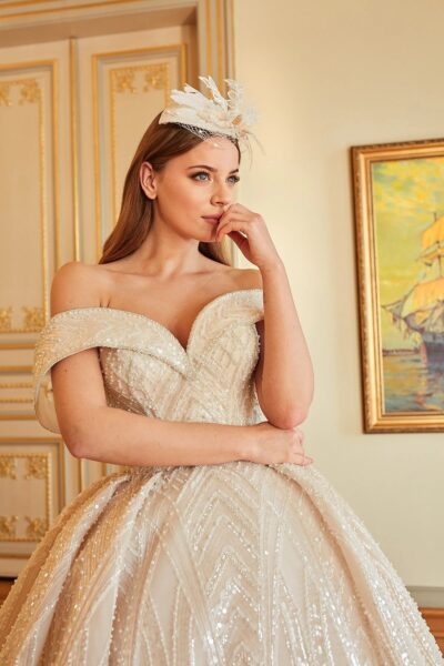 Ethereal Off-Shoulder Fairytale Wedding Gown - Image 2