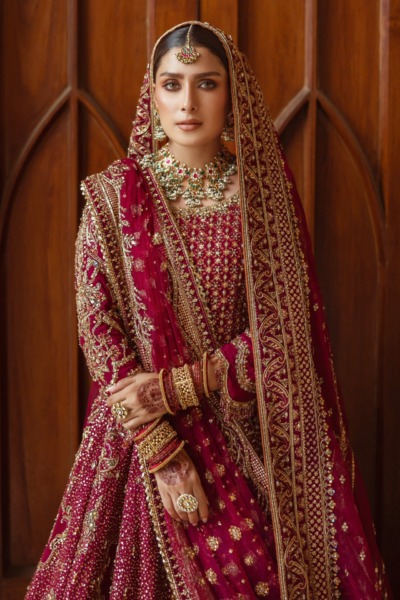 Royal Plum Lehenga With Choli Pakistani Bridal Dress - Image 5