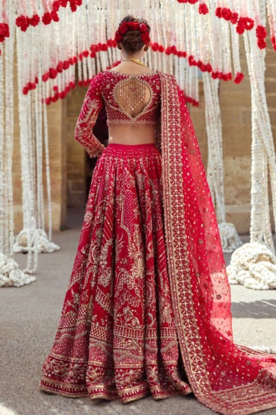 Traditional Indian Bridal Lehenga Choli Wedding Outfit - Image 2