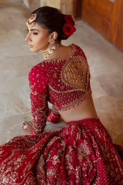 Traditional Indian Bridal Lehenga Choli Wedding Outfit - Image 5