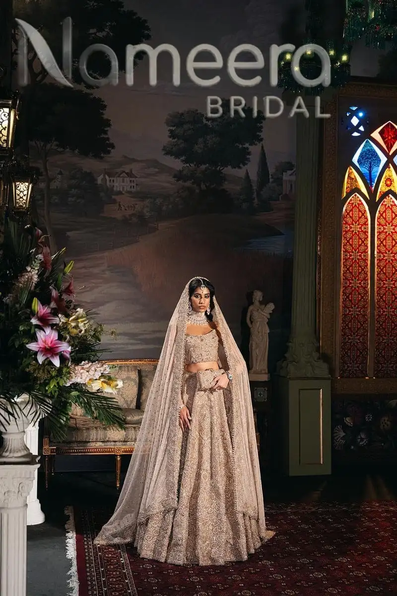 Indian Style Bridal Lehenga Choli Dupatta