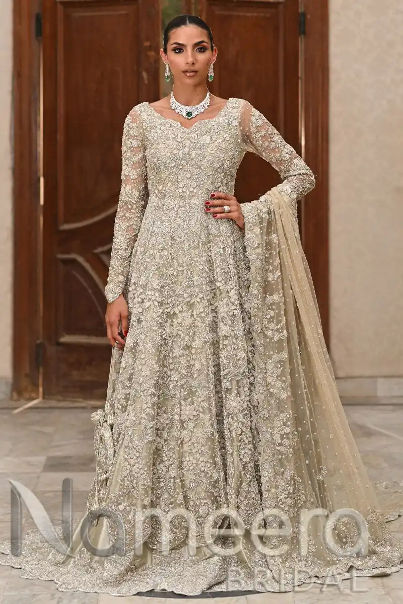 Pakistani Bridal Gown Lehenga For Reception