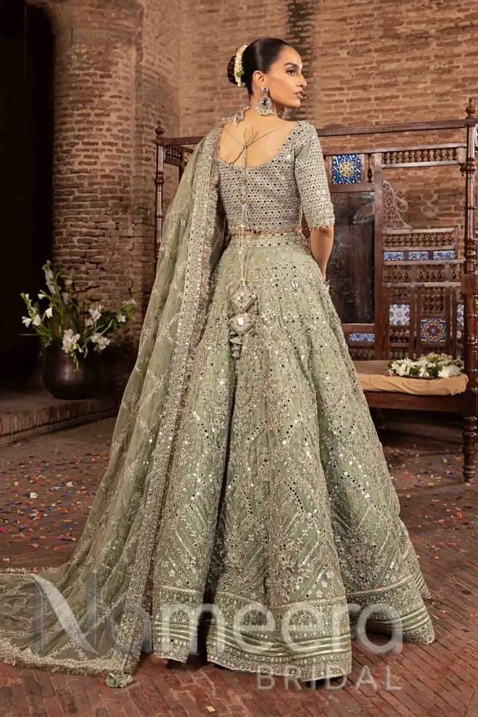 Traditional Pakistani Choli and Lehenga Bridal Wear