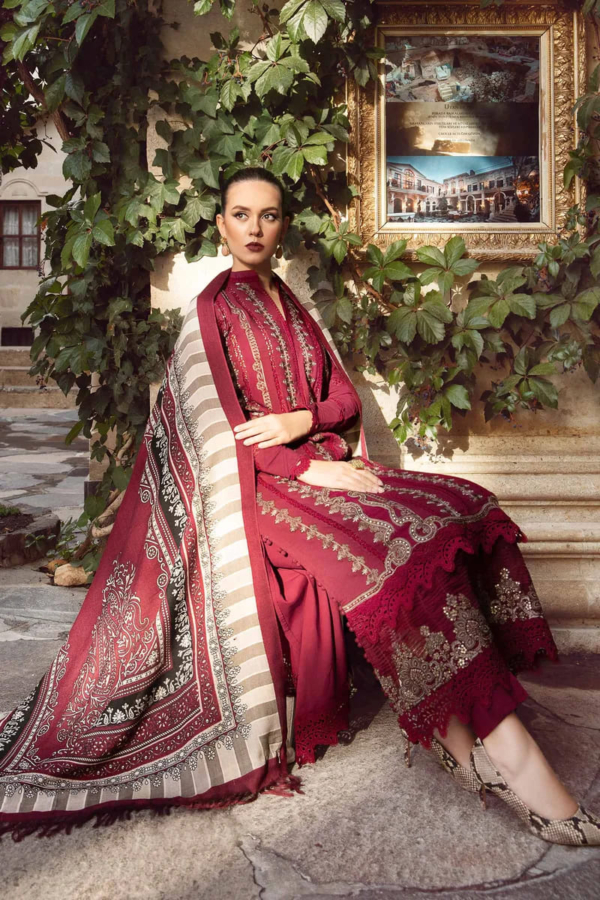 Maroon Premium Kameez Salwar Party Dress - Image 2