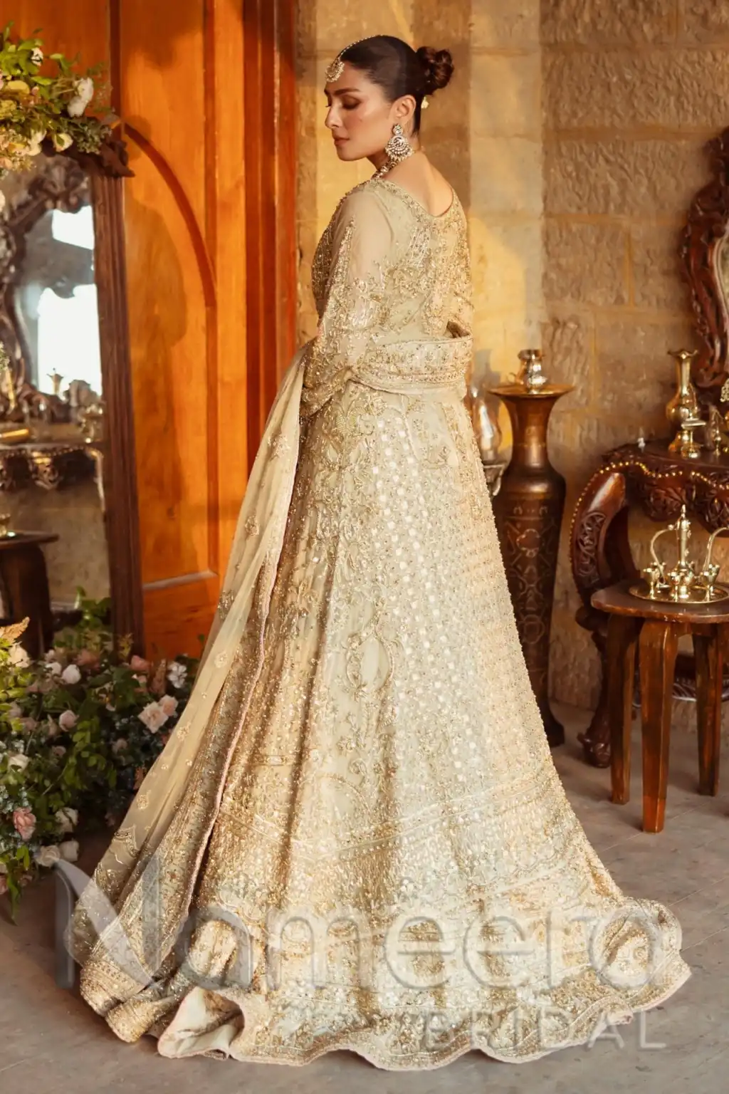 Pakistani Bridal Lehenga Choli with Elegant Jacket