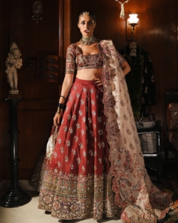 2025 Traditional Indian Bridal Choli Lehenga