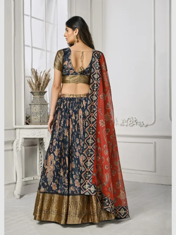 Designer Silk Lehenga Choli - Image 2