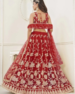 Bridal Dress Butterfly Net Lehenga Choli Indian Wedding Outfit