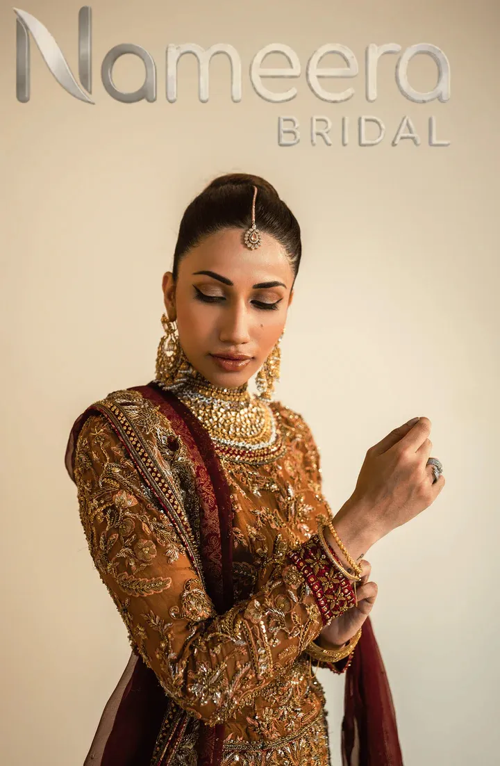 Pakistani Bridal Embellished Lehenga and Choli
