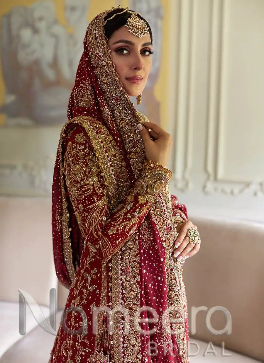 Latest Bridal Scarlett Lehenga with Long Shirt