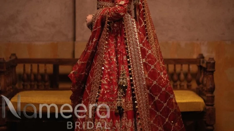 Red Choli Lehenga for Pakistani Brides