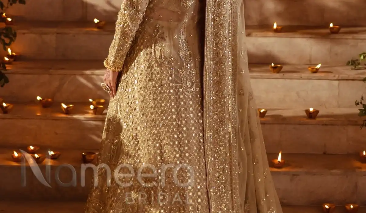 Pakistani Bridal Lehenga Choli with Elegant Jacket