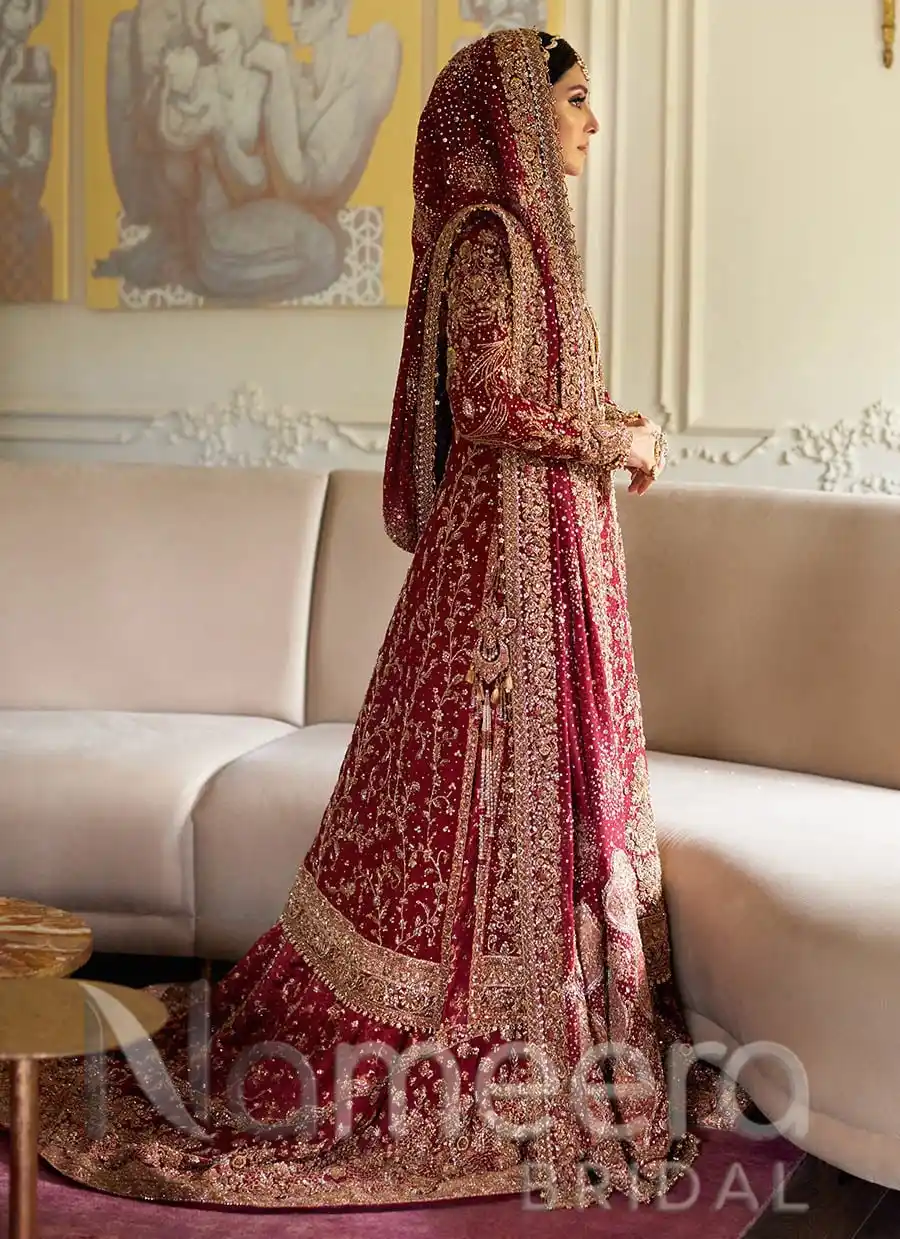 Latest Bridal Scarlett Lehenga with Long Shirt