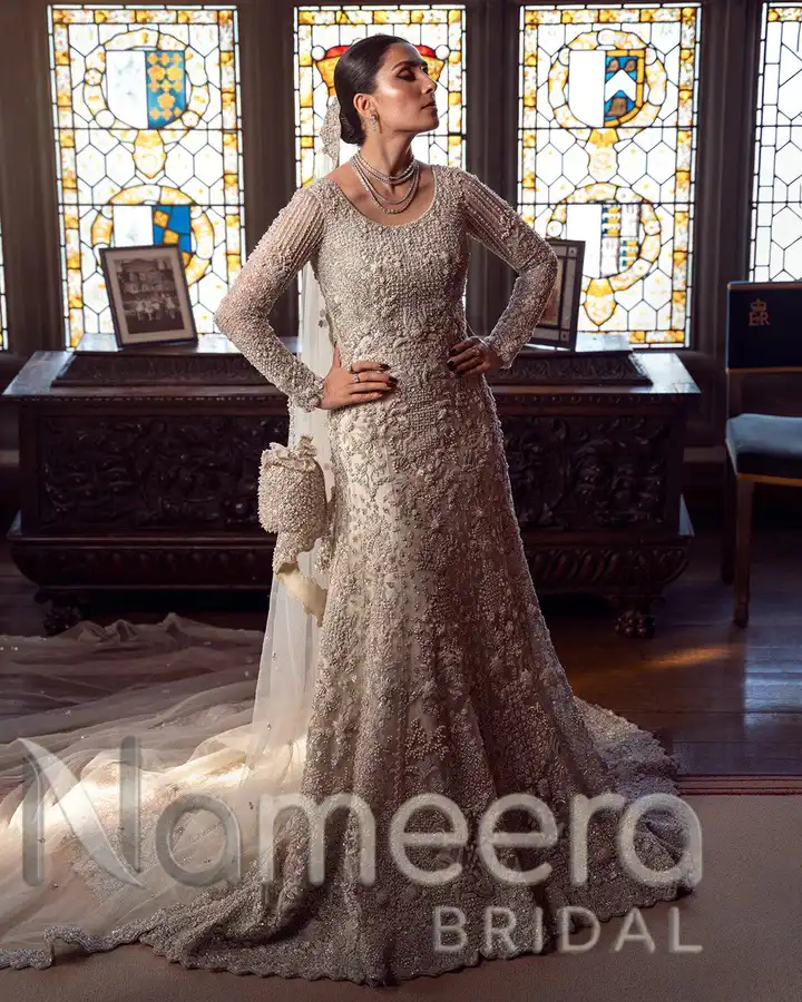Indian Wedding Dress Long Vail Bridal Gown