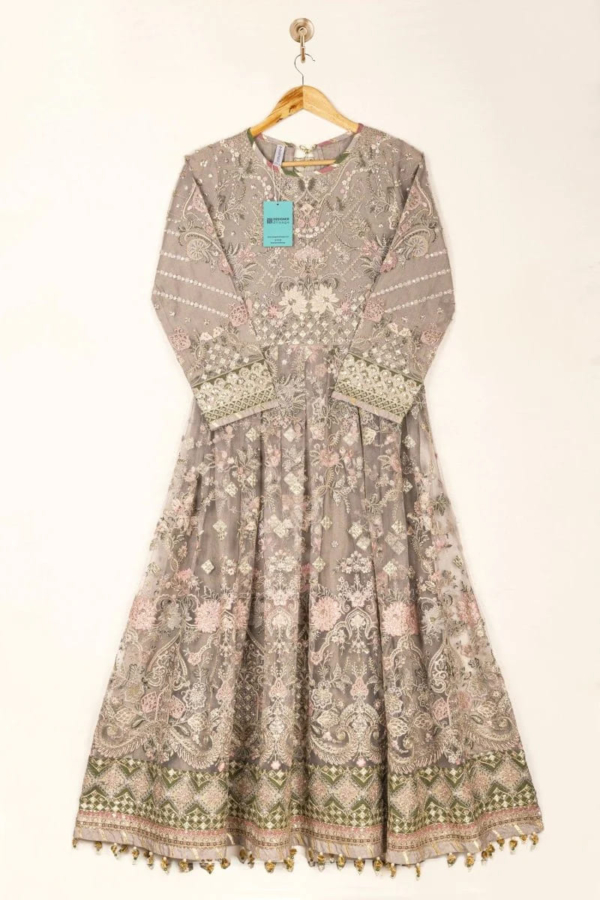 Net dupatta and embroidered palazzo trousers. - Image 7