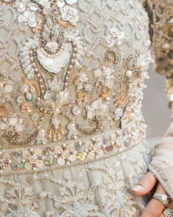 Luxurious Embellished Pishwas Pakistani Wedding Outfit