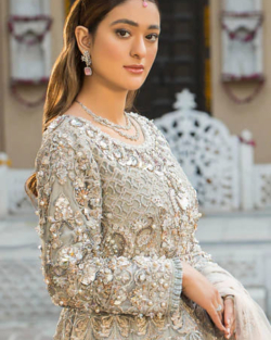 Luxurious Embellished Pishwas Pakistani Wedding Outfit