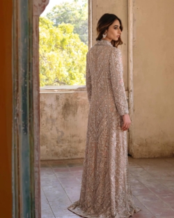 Premium Pakistani Chai Pink Embellished Lehenga In Jacket Style