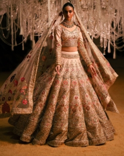 Blush Pink Indian Bridal Lehenga Choli