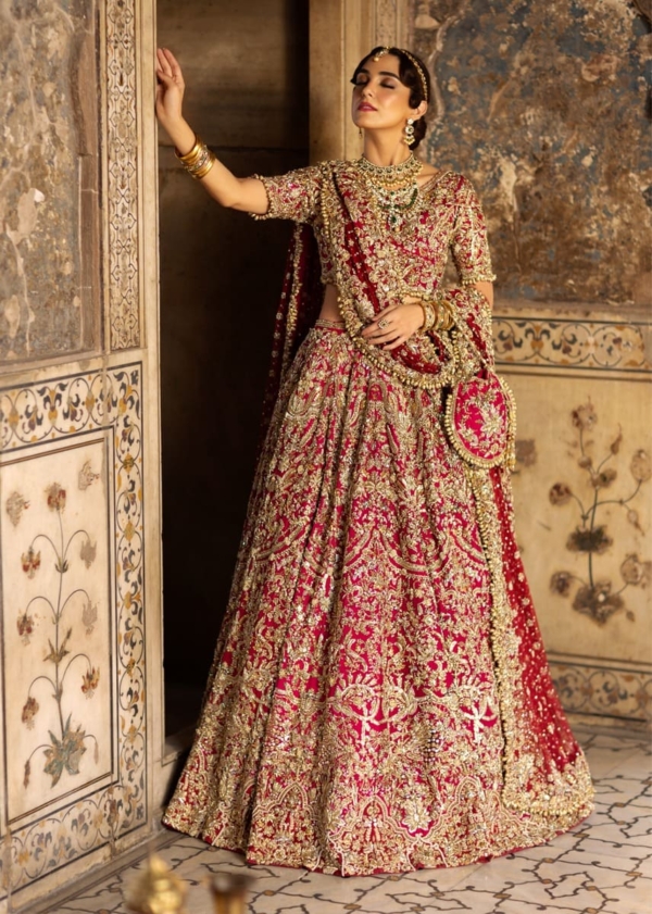 Bridal Deep Blush Pink Lehenga Choli - Image 2