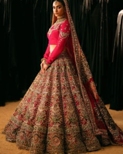 Hot Pink Lehenga Choli Indian Bridal