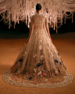 Indian Bridal Lehenga Choli With Cape