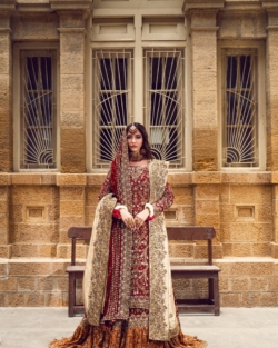 Indian Red Bridal Wedding Lehenga Kameez