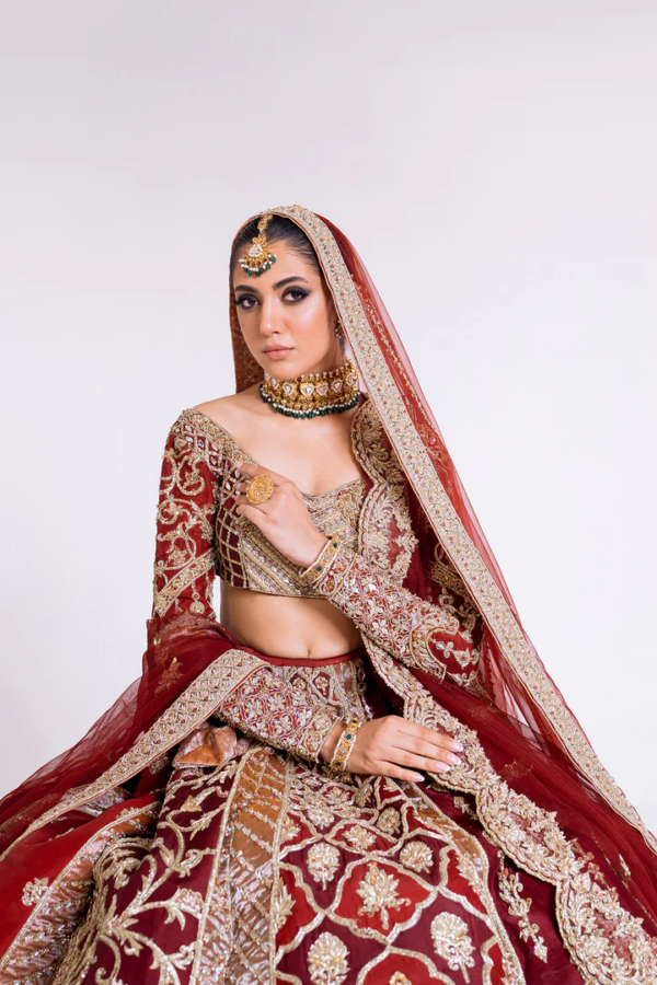 Indian Royal Lehenga Choli Bridal Outfit - Image 6