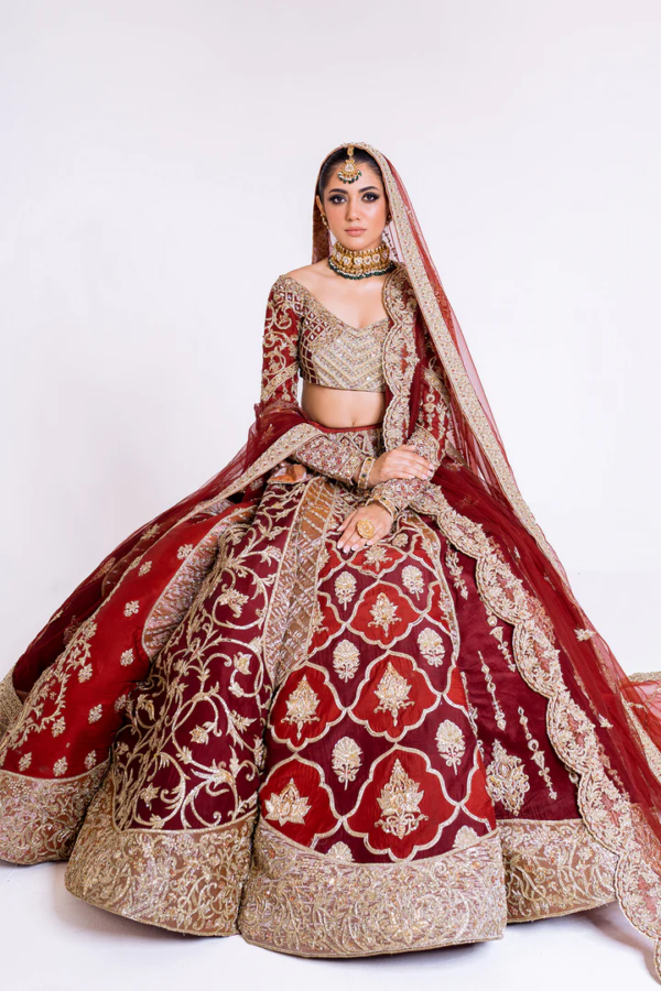 Indian Royal Lehenga Choli Bridal Outfit - Image 7