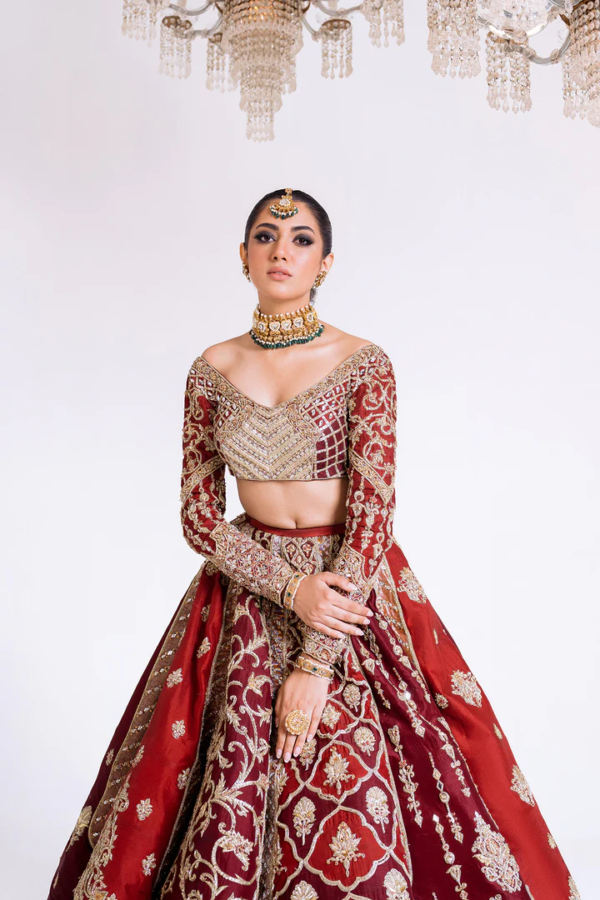 Indian Royal Lehenga Choli Bridal Outfit - Image 3