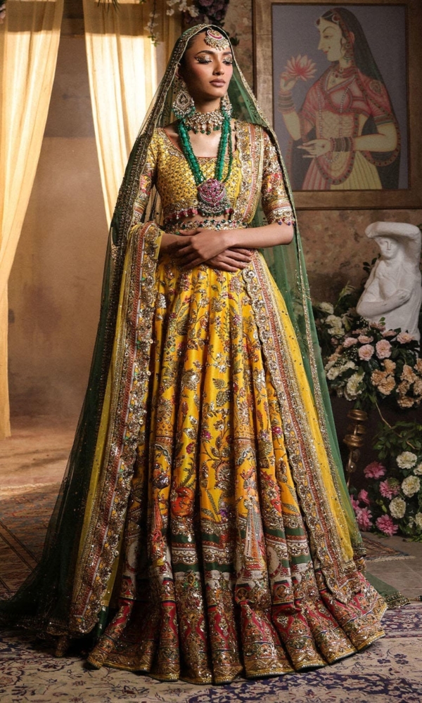 Latest Bridal Sunny Yellow Lehenga Choli