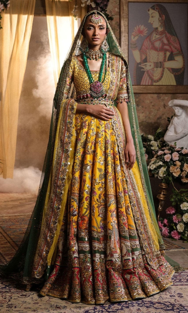 Latest Bridal Sunny Yellow Lehenga Choli