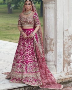 Lehenga Choli Berry Pink Indian Bridal