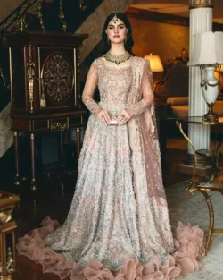 Pakistani Bridal Dress Lehenga Gown Style Wedding Outfit