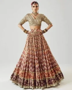 Traditional Bridal Outfit Lehenga Choli Dupatta Wedding Dress