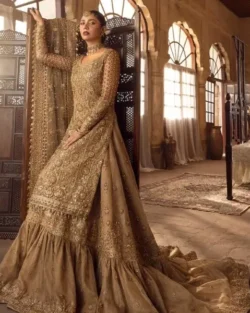 Pakistani Bridal Dress Lehenga Farshi Gharara Wedding Outfit