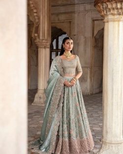 Pakistani Bridal Walima Lehenga and Choli