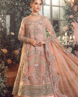 Pakistani Pastel Pink Lehenga Wedding Dress