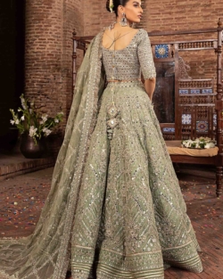 Traditional Pakistani Choli and Lehenga Bridal Wear