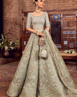 Traditional Pakistani Choli and Lehenga Bridal Wear